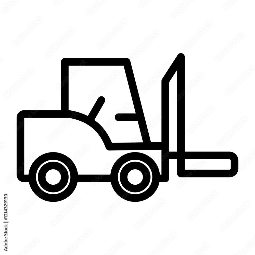 Forklift Vector Design Icon Style Forklift Vector Design Icon Style