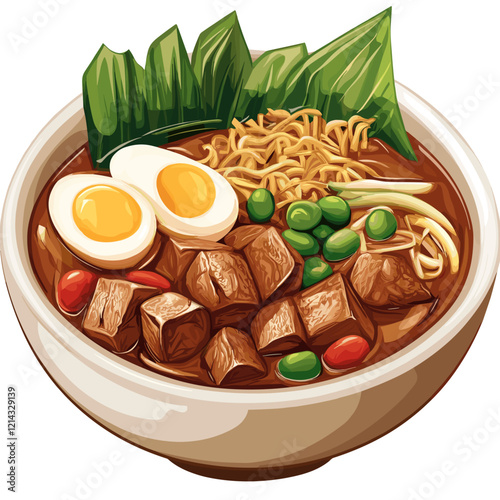 Traditional Filipino Nilagang Baka Illustration