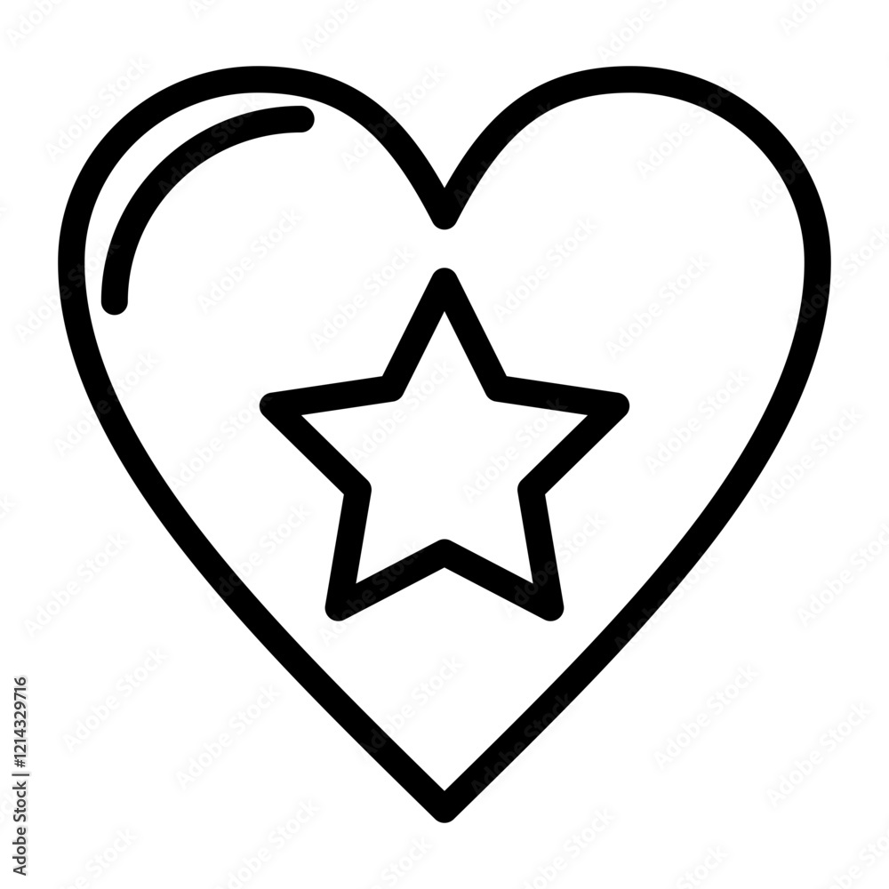 Obraz premium Favorite Vector Design Icon Style