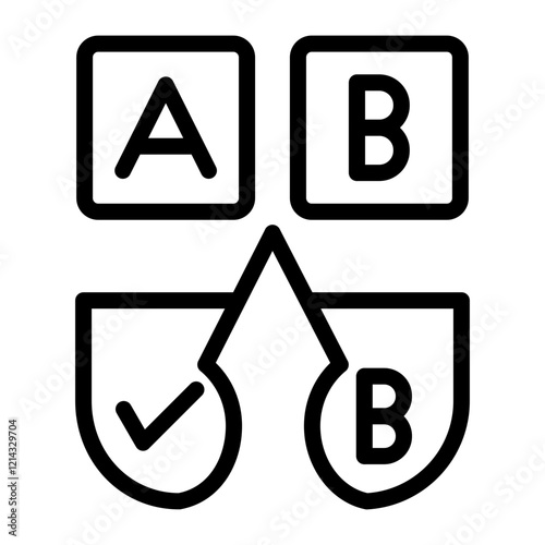 Ab Testing Vector Design Icon Style