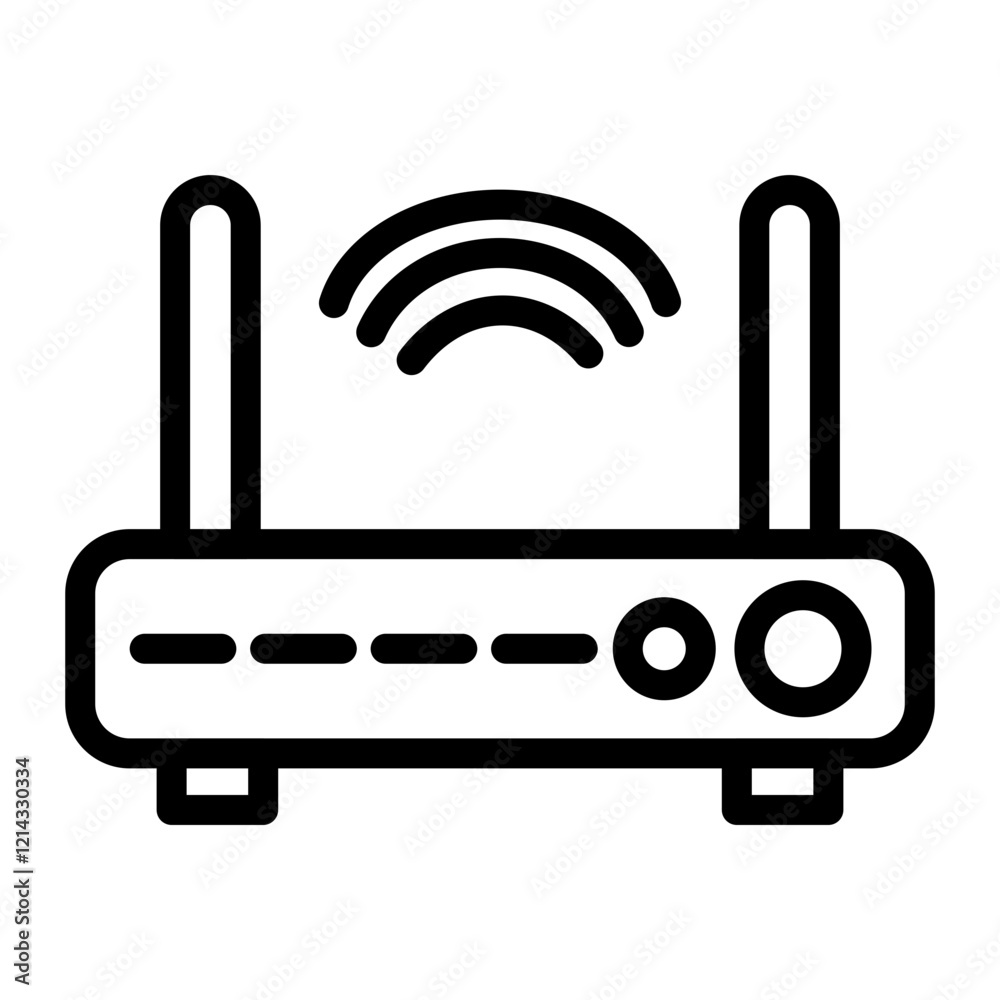 Wifi Router Vector Design Icon Style
