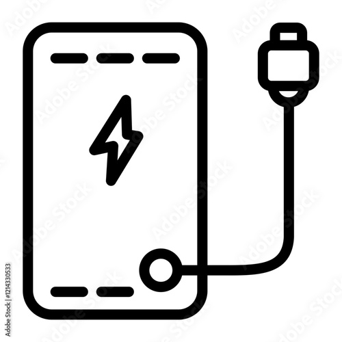 Power Bank Vector Design Icon Style