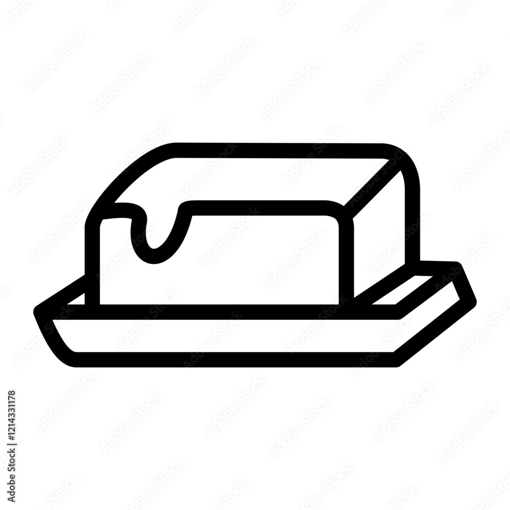 Butter Vector Design Icon Style Butter Vector Design Icon Style