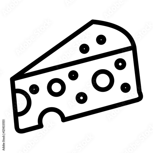 Cheese Vector Design Icon Style