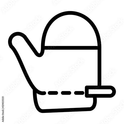Oven Mitt Vector Design Icon Style