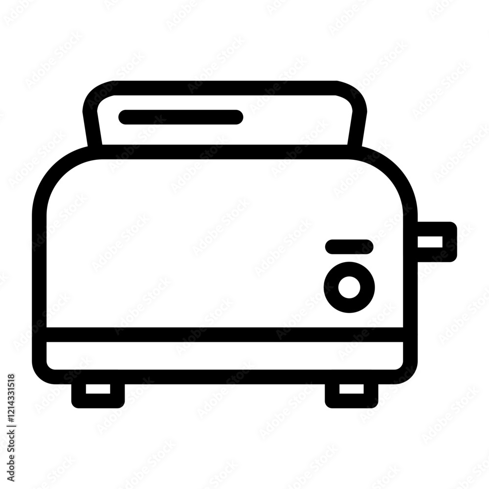 Toaster Vector Design Icon Style Toaster Vector Design Icon Style