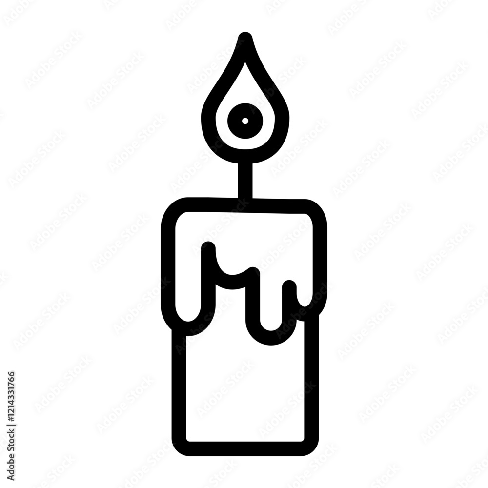 Candle Vector Design Icon Style Candle Vector Design Icon Style