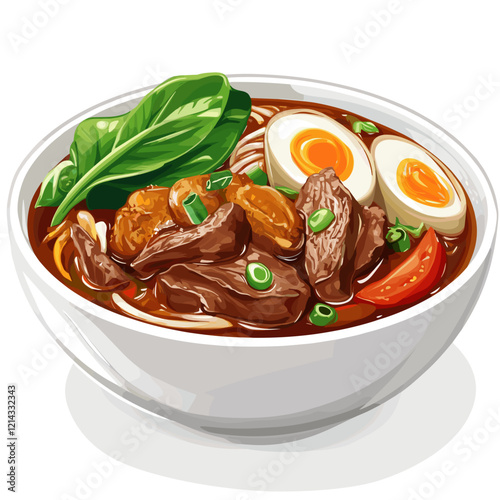 Traditional Filipino Nilagang Baka Illustration