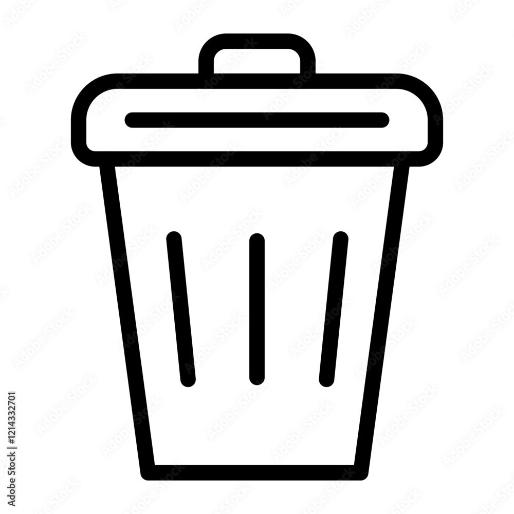 BIN Vector Design Icon Style BIN Vector Design Icon Style