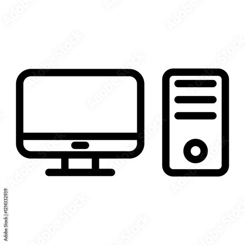 Pc Vector Design Icon Style