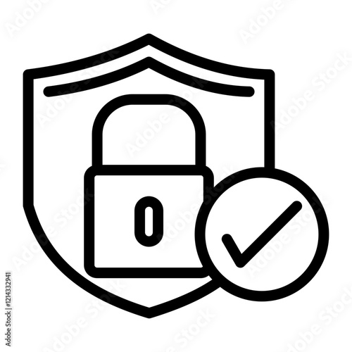 Secure Vector Design Icon Style
