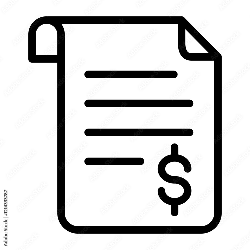 Invoice Vector Design Icon Style Invoice Vector Design Icon Style