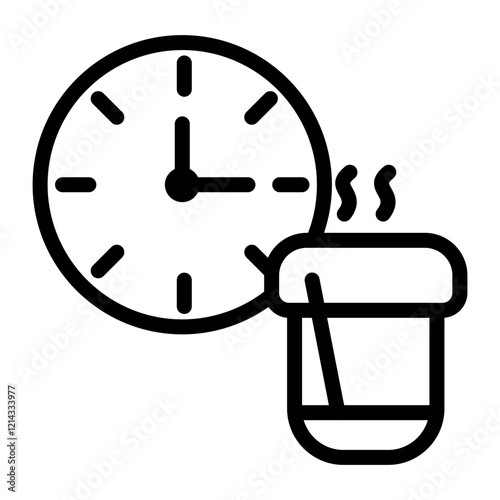Coffee Time Vector Design Icon Style