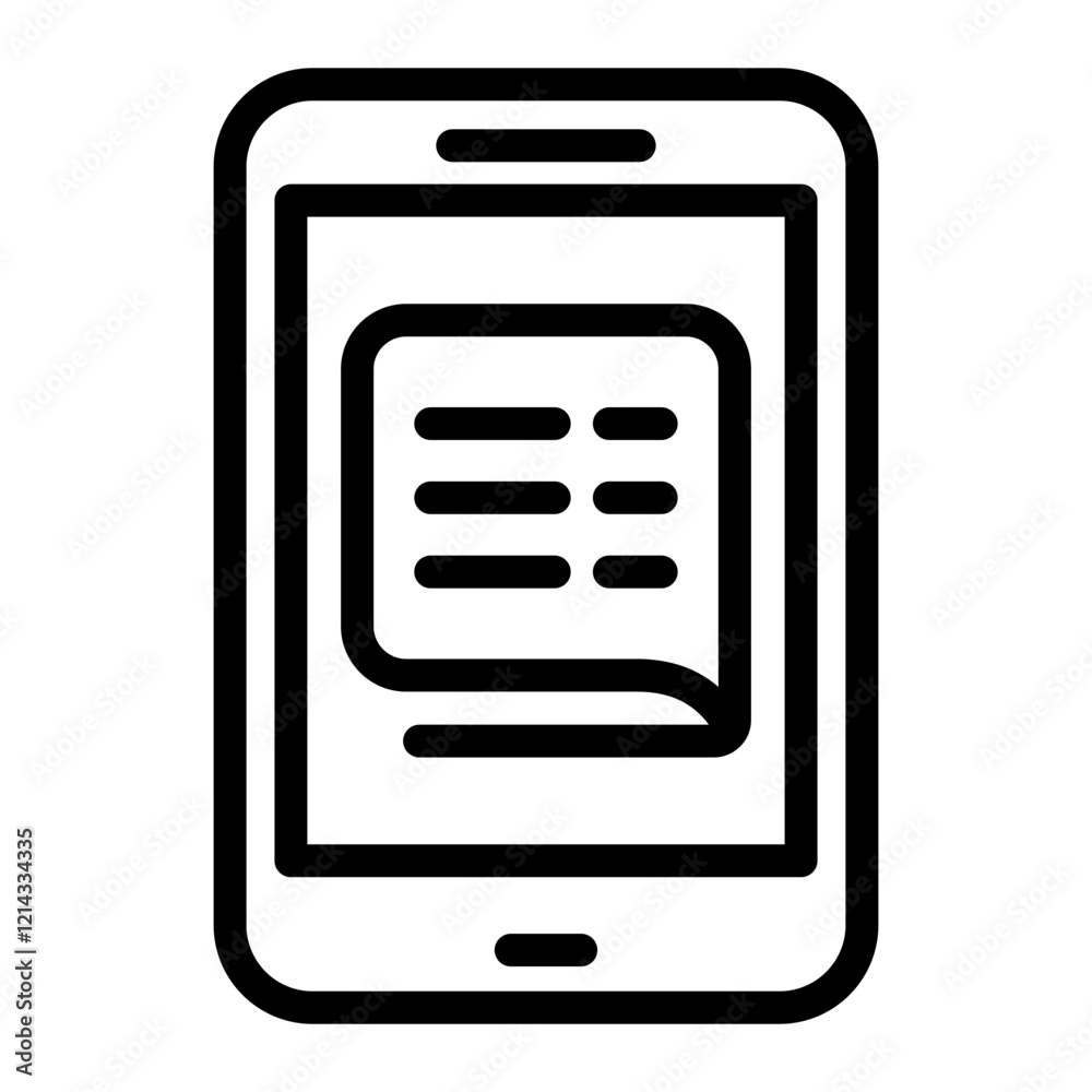 Mobile Ebook Vector Design Icon Style Mobile Ebook Vector Design Icon Style