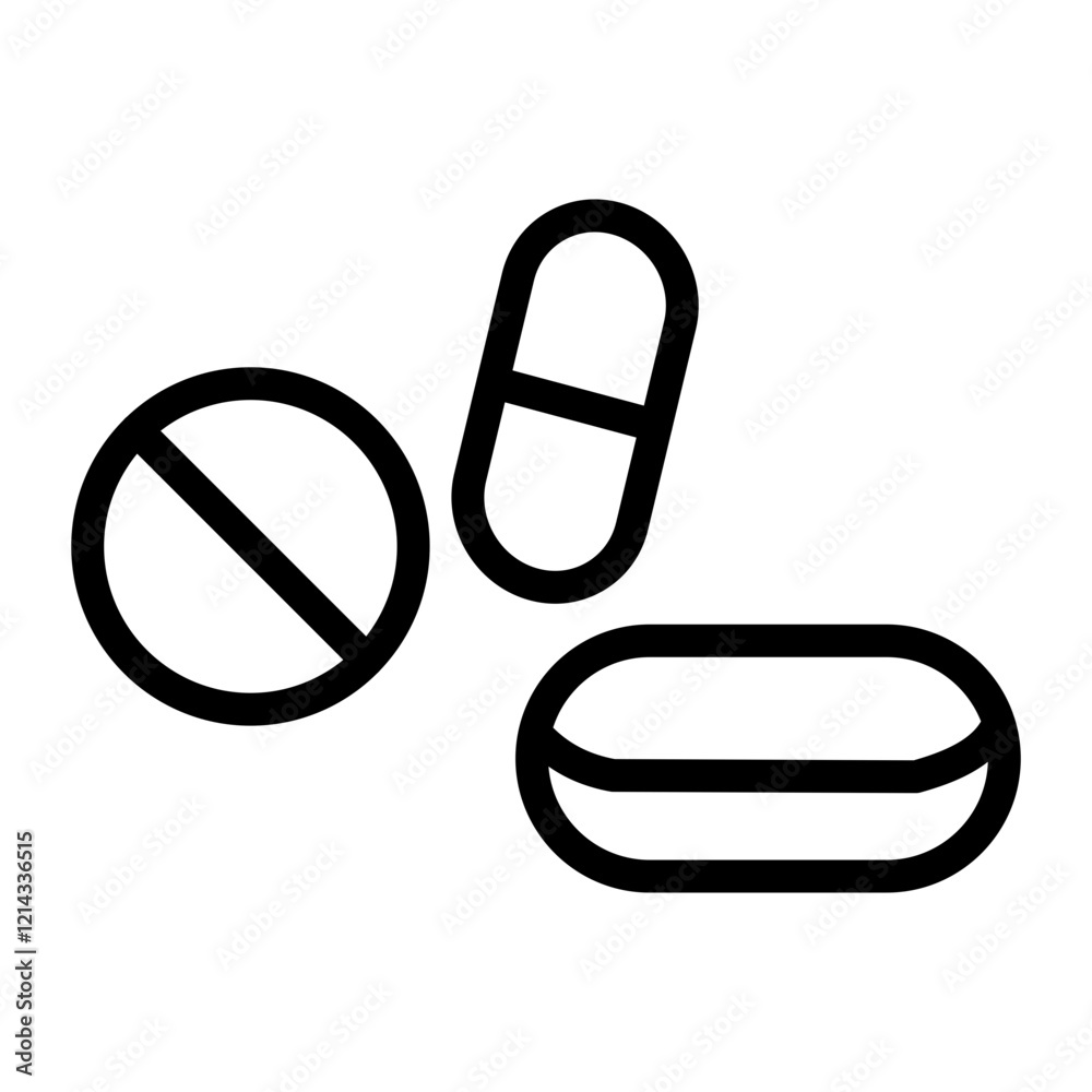 Pills Vector Design Icon Style Pills Vector Design Icon Style