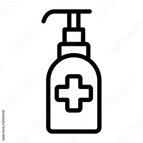 Hand Sanitizer Vector Design Icon Style