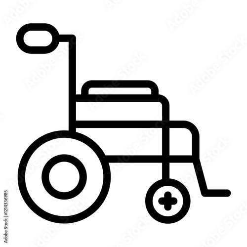 Wheelchair Vector Design Icon Style