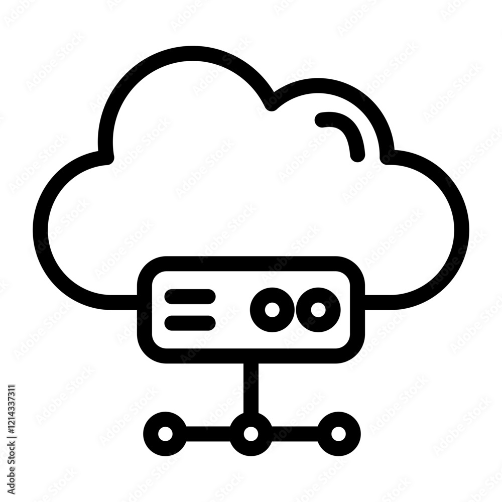 Hosting Vector Design Icon Style Hosting Vector Design Icon Style