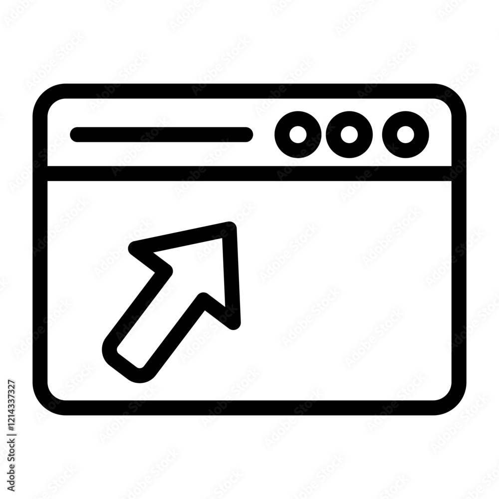 Browser Vector Design Icon Style