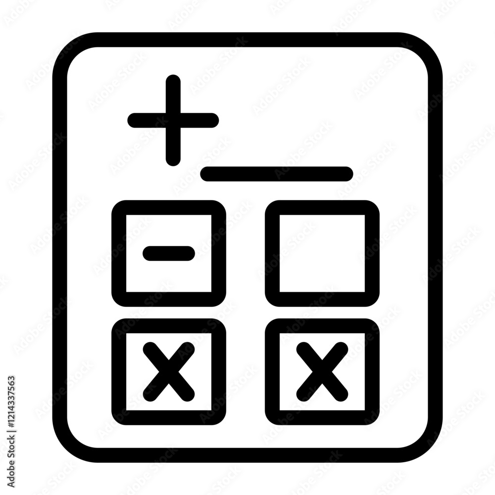 Calculating Vector Design Icon Style Calculating Vector Design Icon Style