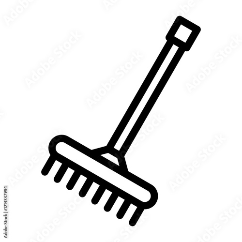 Rake Vector Design Icon Style