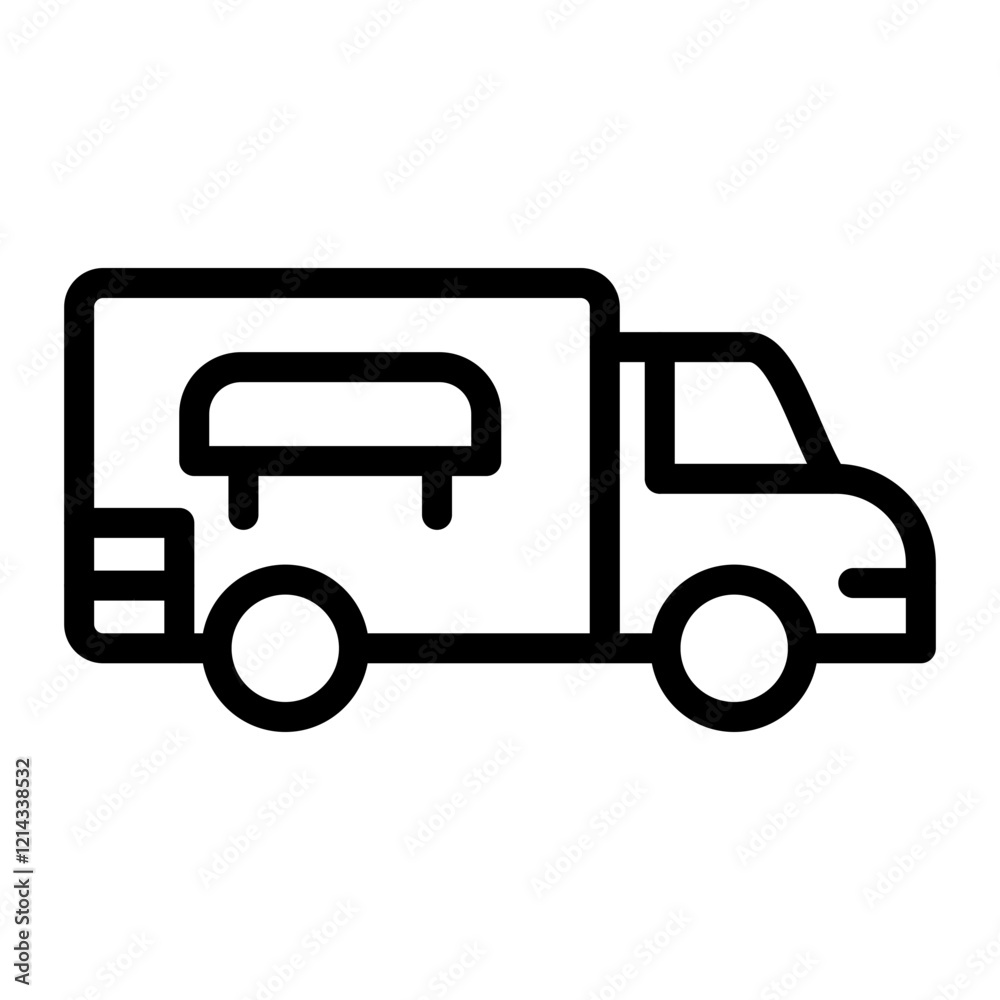 Food Truck Vector Design Icon Style Food Truck Vector Design Icon Style