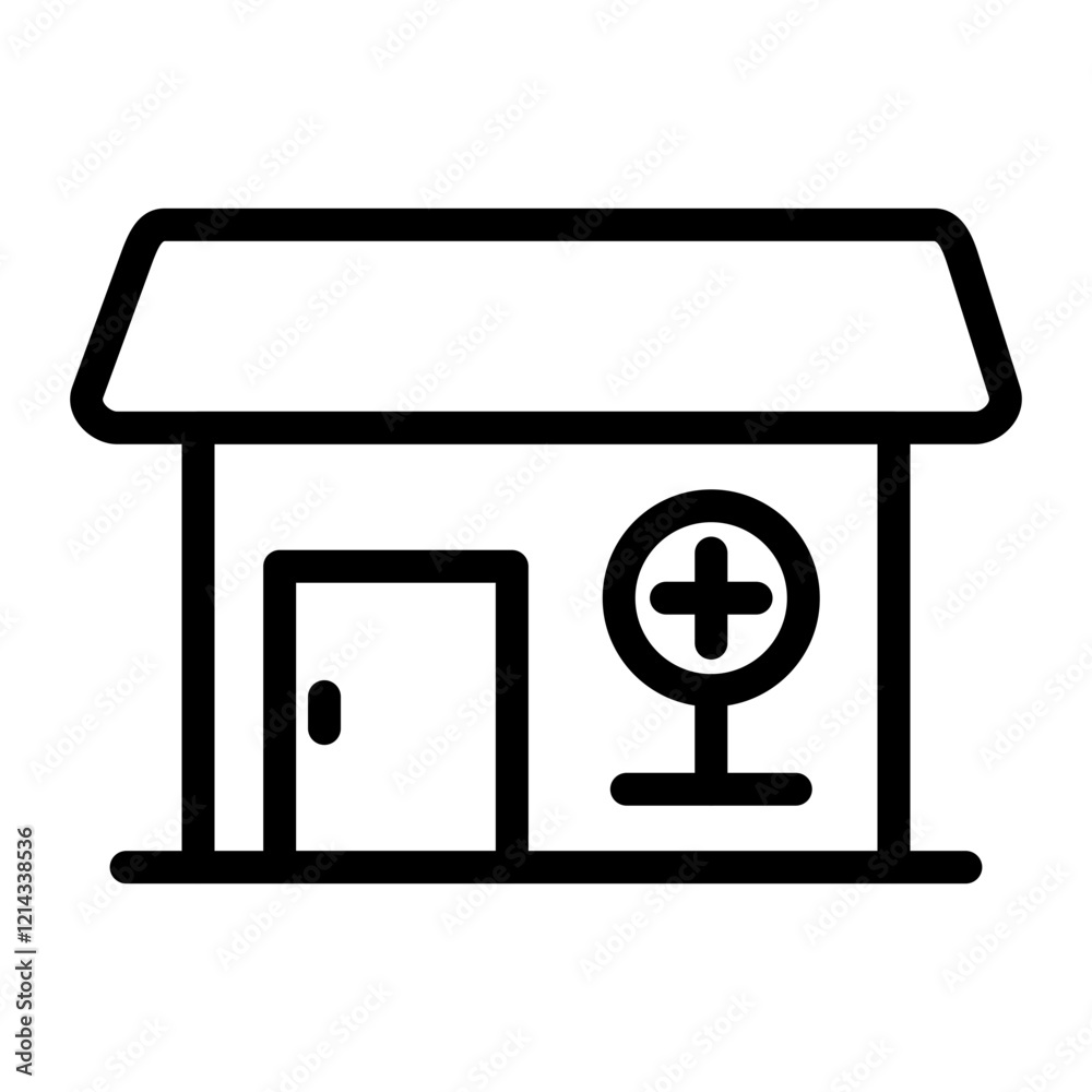 Medical Shop Vector Design Icon Style Medical Shop Vector Design Icon Style