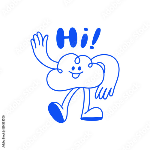 Vector logo design template and graphic elements for advertising, branding, posters and banners, funny cartoon illustrations with smiling character and mascot, abstract stickers and line icons
