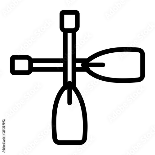 Paddles Vector Design Icon Style
