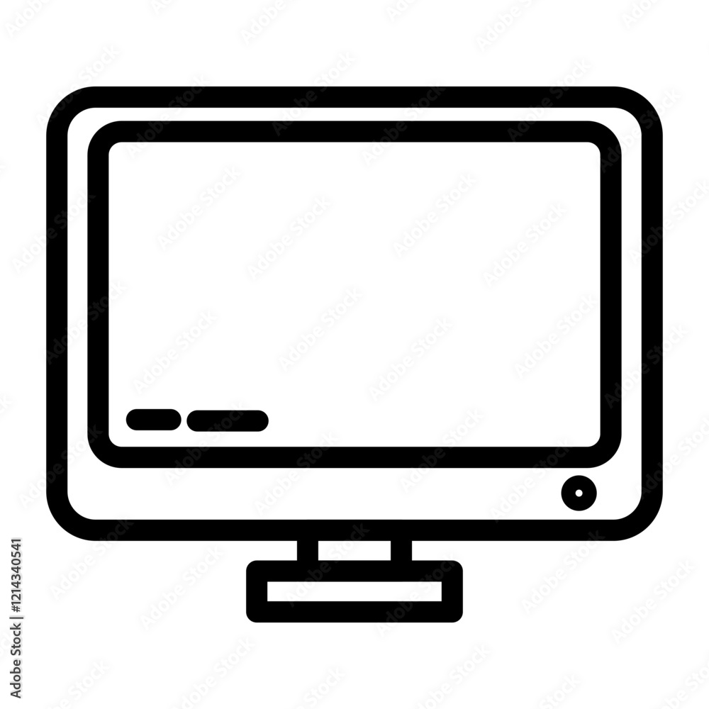 Monitor Vector Design Icon Style Monitor Vector Design Icon Style