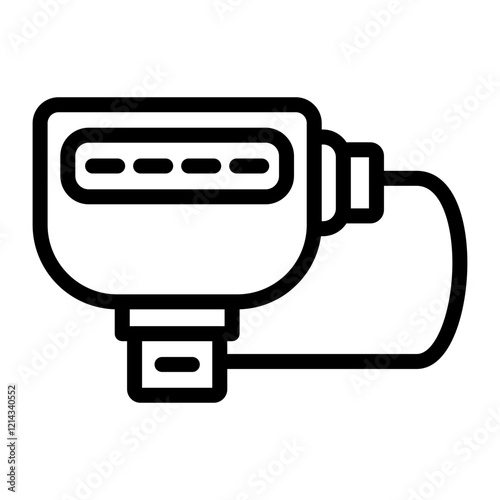 Hdmi Port Vector Design Icon Style