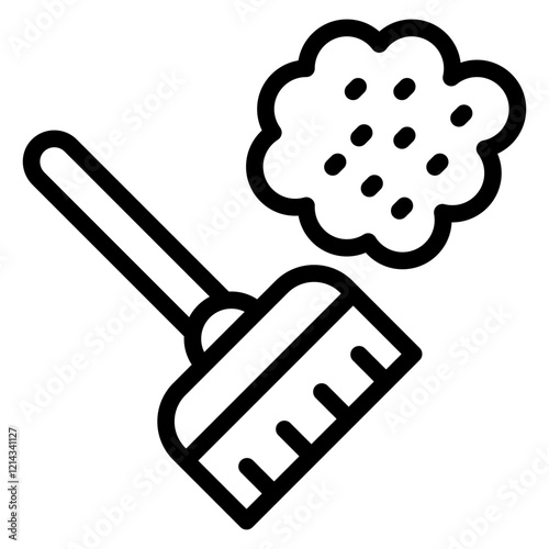 Dusting Vector Design Icon Style