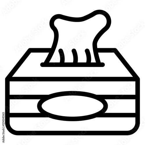 Tissue Box Vector Design Icon Style