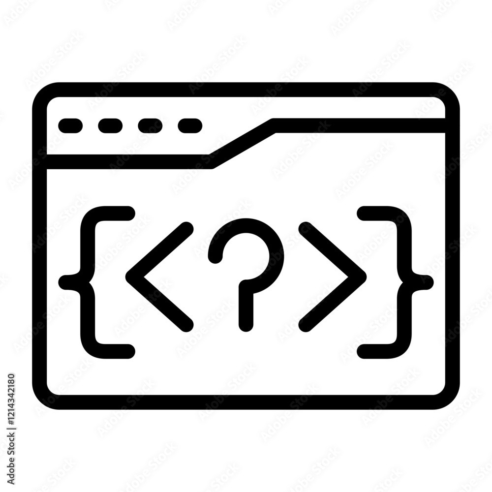PHP Coding Vector Design Icon Style PHP Coding Vector Design Icon Style