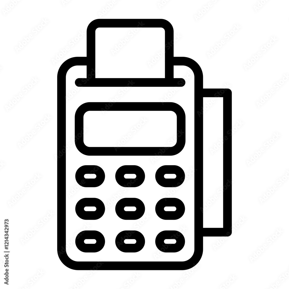 Credit Card Machine Vector Design Icon Style Credit Card Machine Vector Design Icon Style