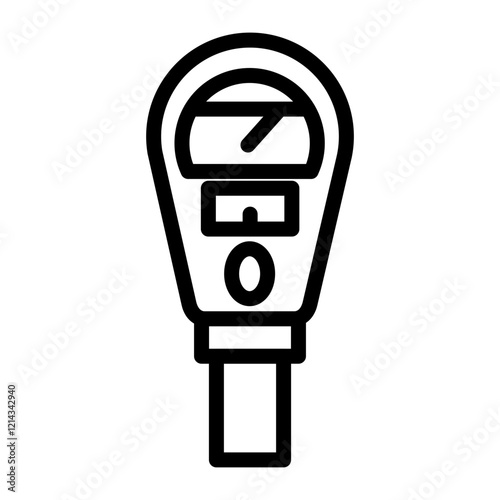 Parking Meter Vector Design Icon Style