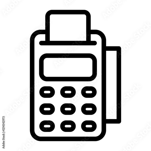 Credit Card Machine Vector Design Icon Style