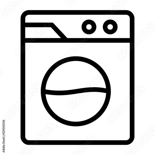 Washing Machine Vector Design Icon Style