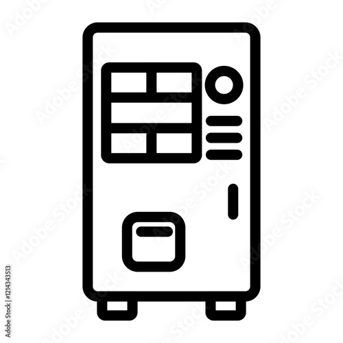 Vending Machine Vector Design Icon Style