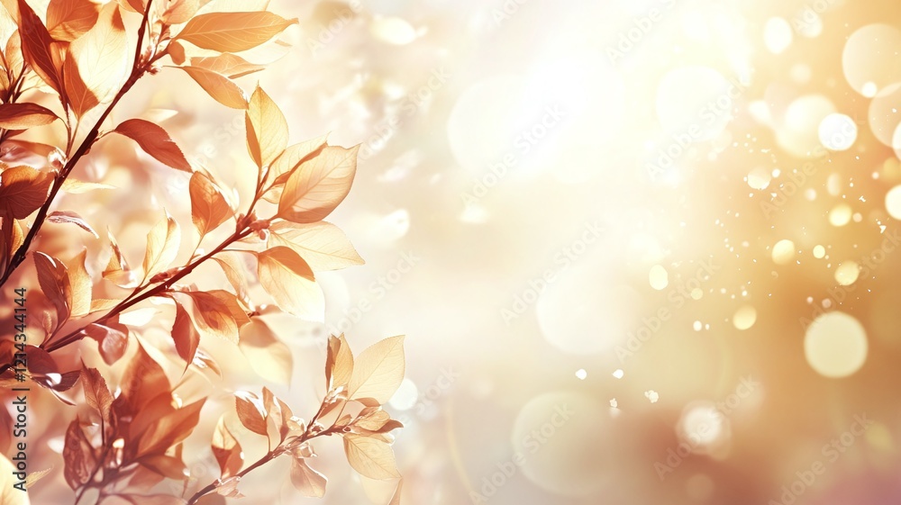 beautiful spring leaves on the tree with bright sunlight and copy space beautiful spring leaves on the tree with bright sunlight and copy space