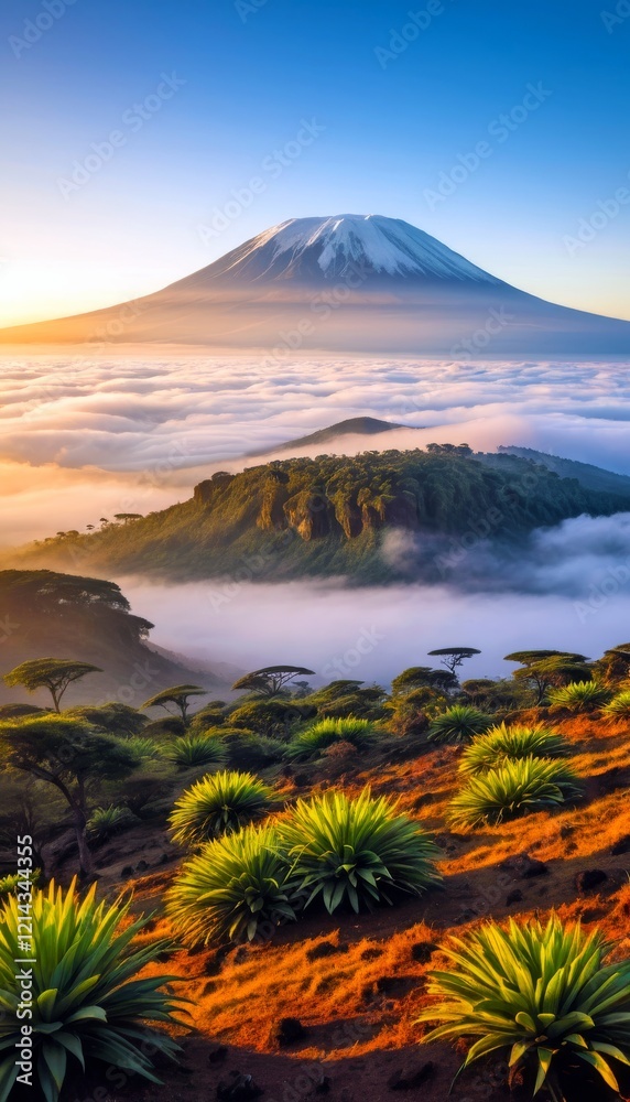 Fototapeta premium Plains Nature Savannah Outdoors Landscape Calm Tranquil Picturesque