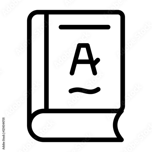 Dictionary Vector Design Icon Style