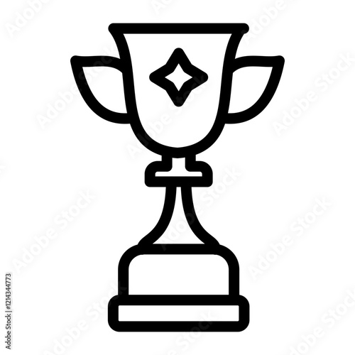 Trophy Vector Design Icon Style