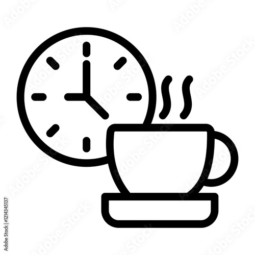 Coffee Time Vector Design Icon Style