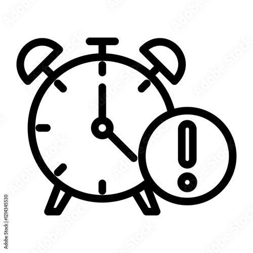 Time Alert Vector Design Icon Style