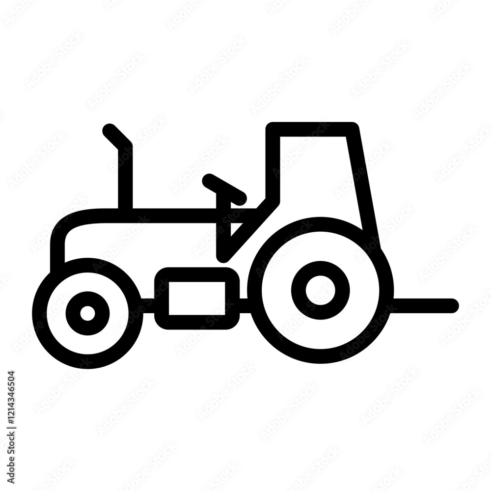 Tractor Vector Design Icon Style Tractor Vector Design Icon Style
