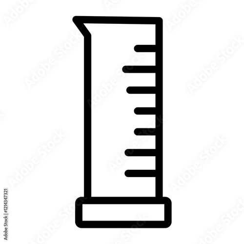 Graduated Cylinder Vector Design Icon Style