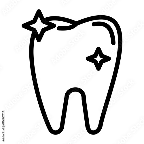 Clean Tooth Vector Design Icon Style