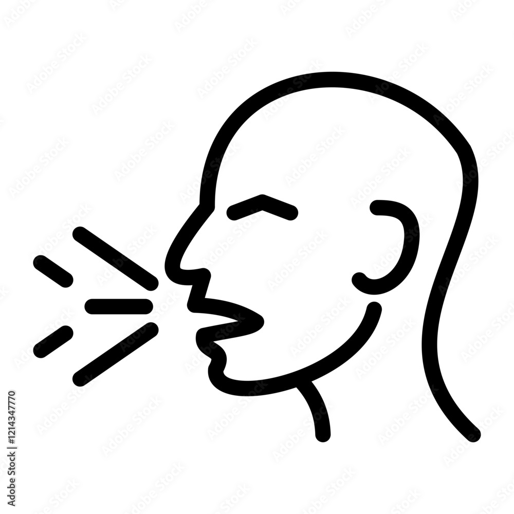 Bad Breath Vector Design Icon Style Bad Breath Vector Design Icon Style