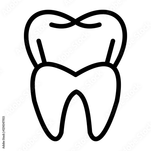 Dental Crown Vector Design Icon Style